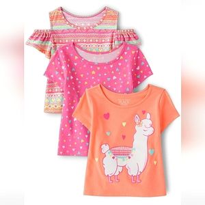 Toddler Girls Off Shoulder Tops 3-Pack, 3T, The Children's Place, NWT